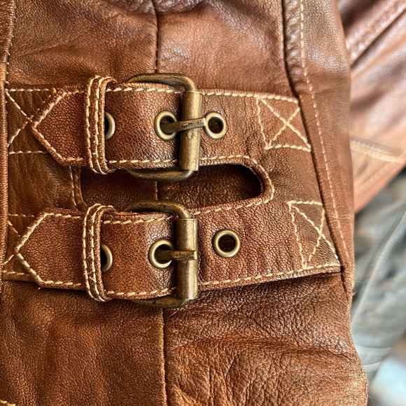 Women's Small Harley Davidson Vintage Style Flight Jacket - Picture 9 of 13